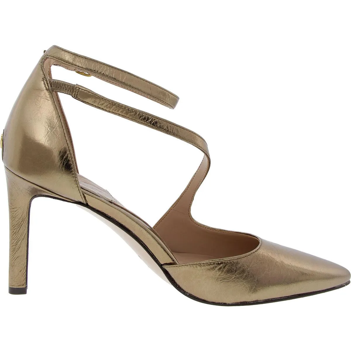 Abilyn Womens Adjustable Faux Leather Pumps