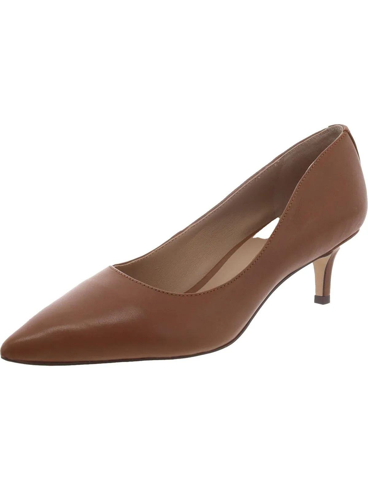 Adrienne  Womens Leather Slip On Pumps