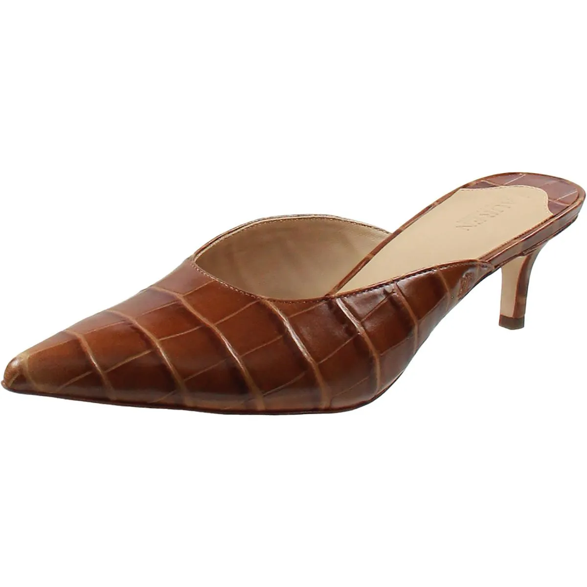 Adrienne  Womens Leather Slip On Pumps