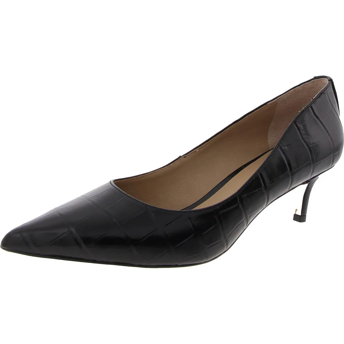 Adrienne  Womens Leather Slip On Pumps