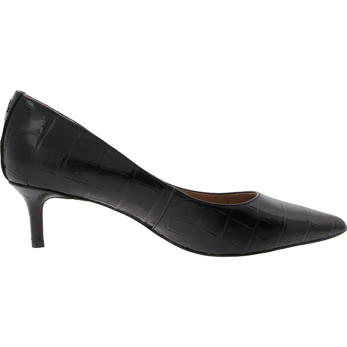 Adrienne  Womens Leather Slip On Pumps
