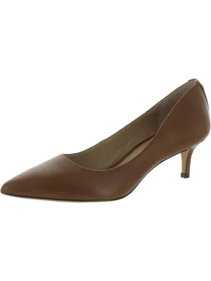 Adrienne  Womens Leather Slip On Pumps