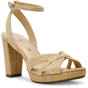 Akverve Womens Woven Manmade Block Heels