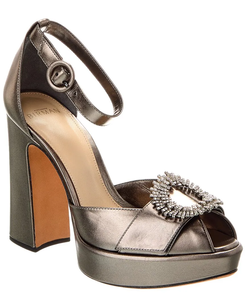 Alexandre Birman Madelina Curve 120 Leather Platform Pump