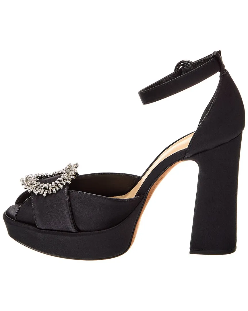 Alexandre Birman Madelina Curve 120 Satin Platform Pump