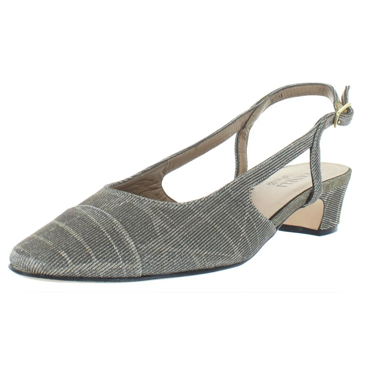 Aliz Womens Slip On Slingback Heels