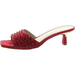 AMAL KITTEN SANDAL Womens Jeweled Man Made Kitten Heels