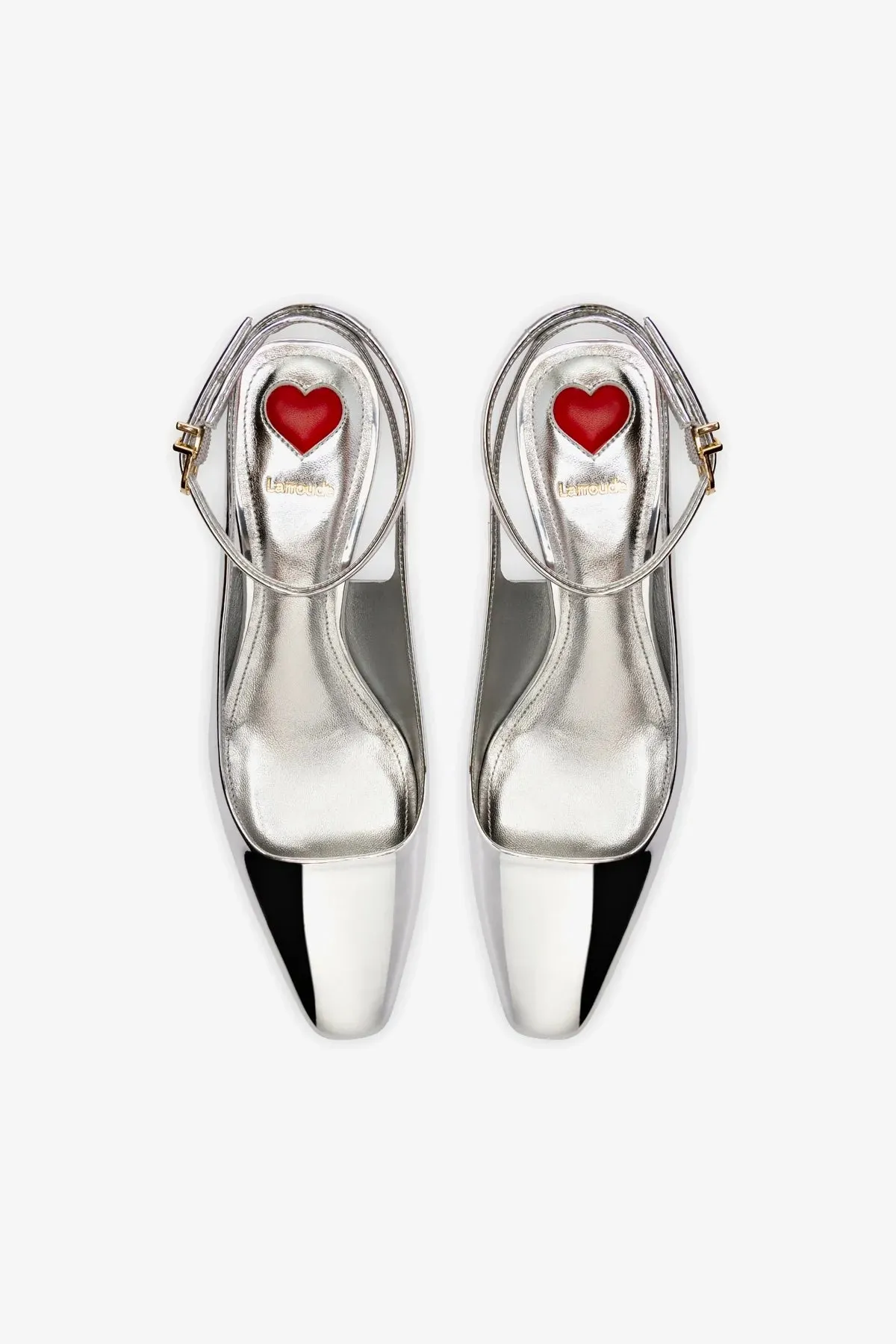 Amal Pump In Silver Specchio