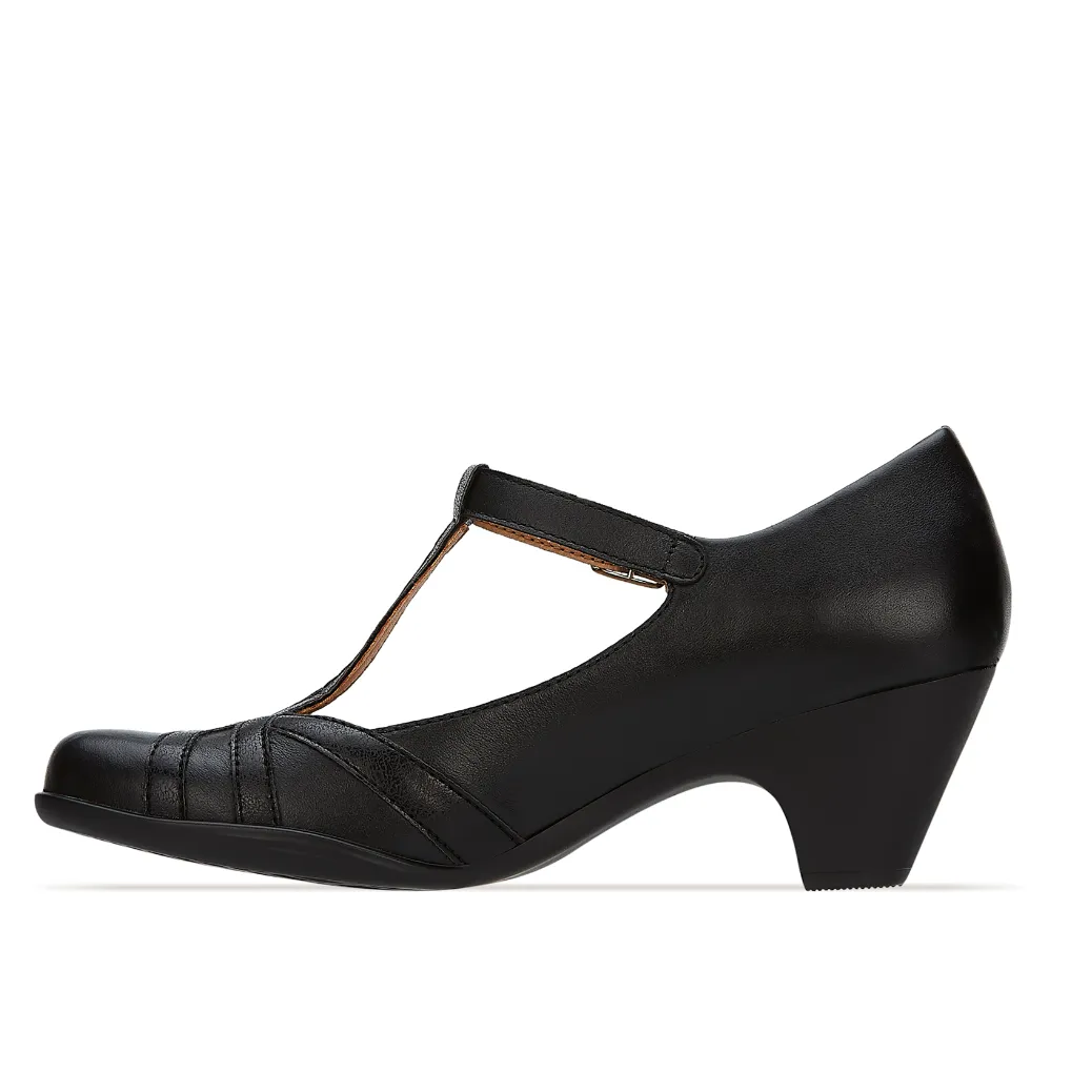 Andrea Leather Pumps Buckle Closure