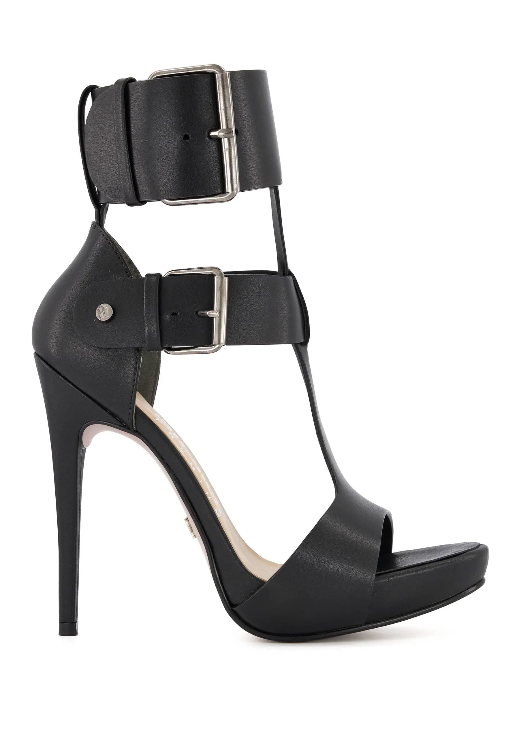 Andrea Premium Double Buckle Ankle Strap High Heels