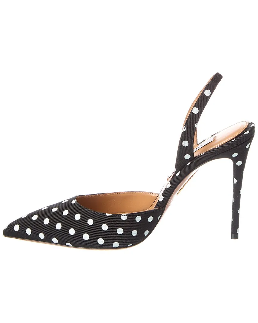 Aquazzura So Nude 105 Grosgrain Slingback Pump