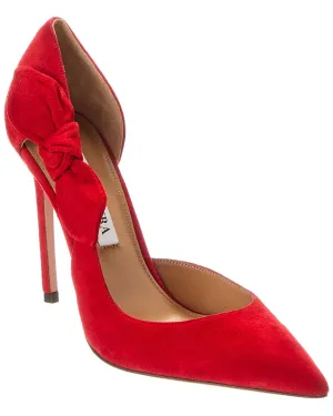 Aquazzura Very Bow Tie 150 Suede Pump