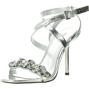 Asha  Womens Snake Print Leather Pumps