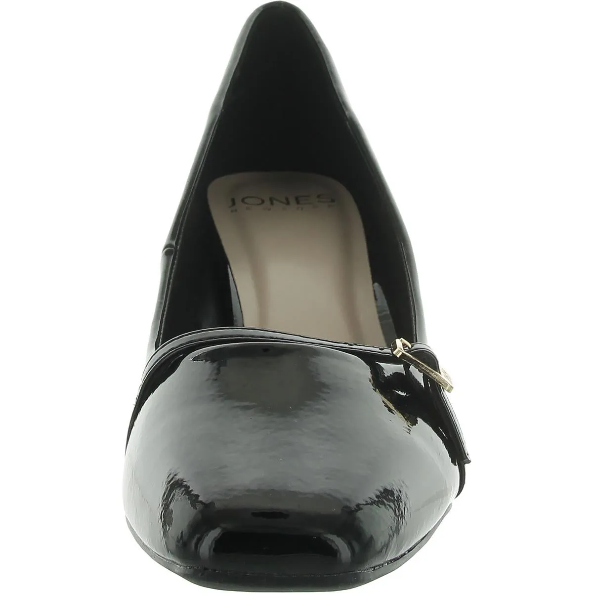 Aubin Womens Patent Block Heel Pumps