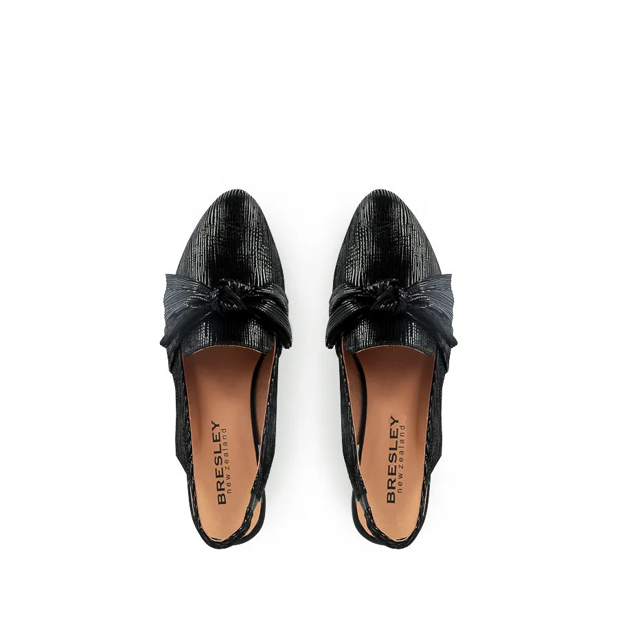 AUSTEN - BLACK SHIMMER LEATHER