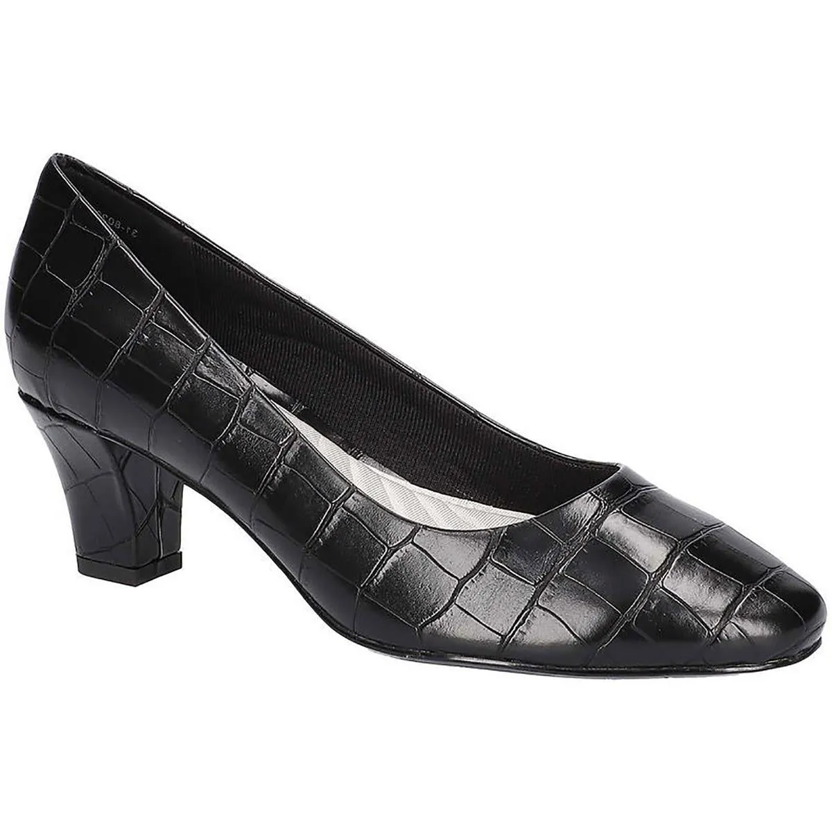 Ballari Womens Faux Leather Crocodile Print Pumps