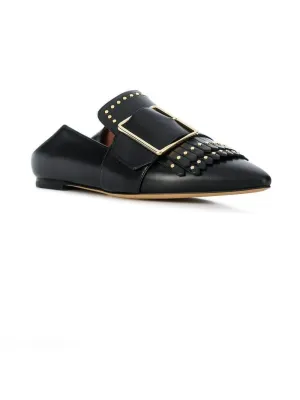 Bally Hamelia Women's 6223325 Black Leather Studded Pumps