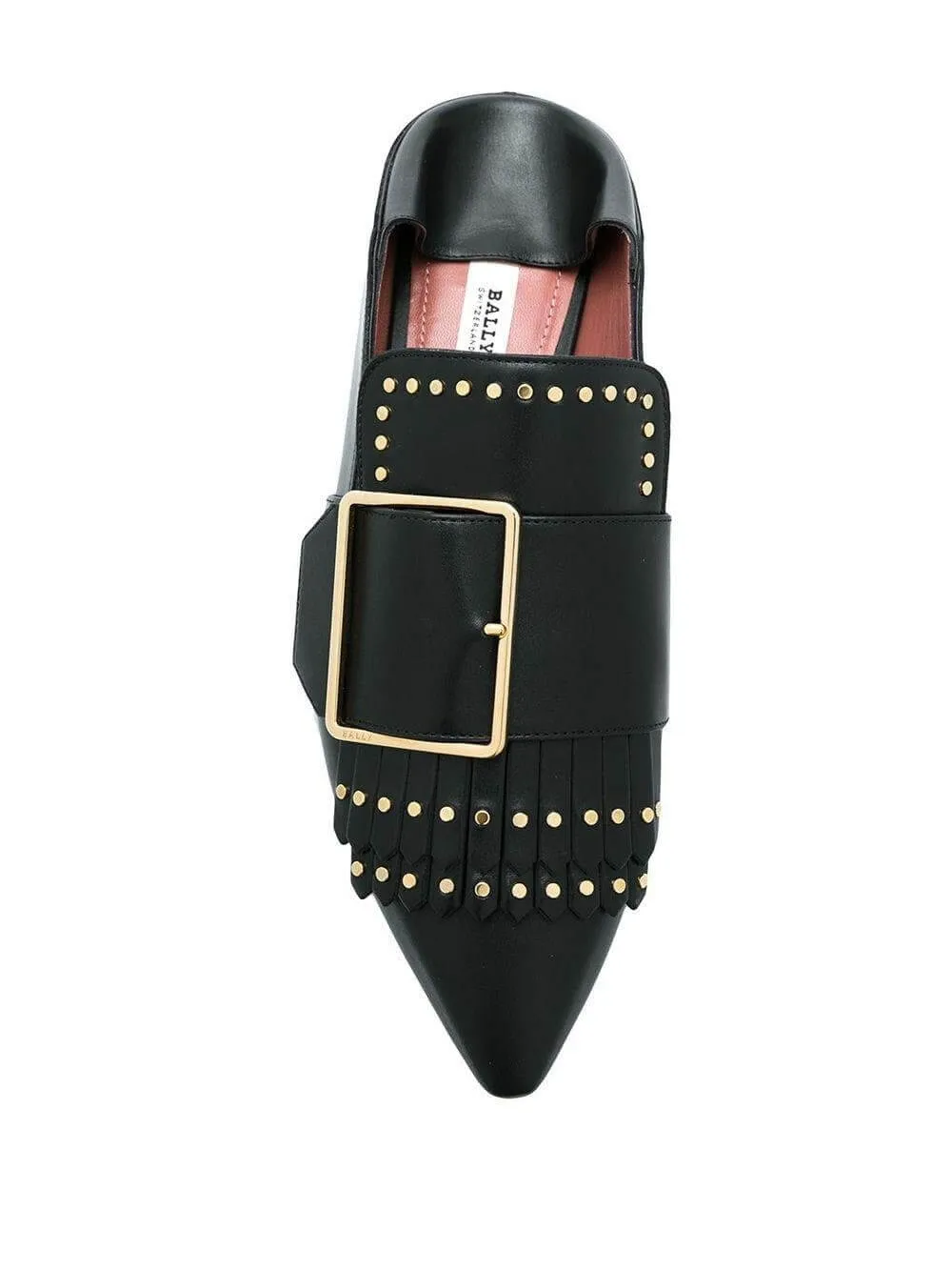 Bally Hamelia Women's 6223325 Black Leather Studded Pumps
