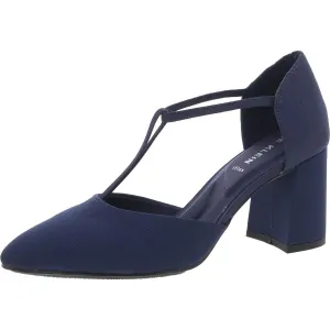 Barclay Womens Cut-Out Man Made Block Heels