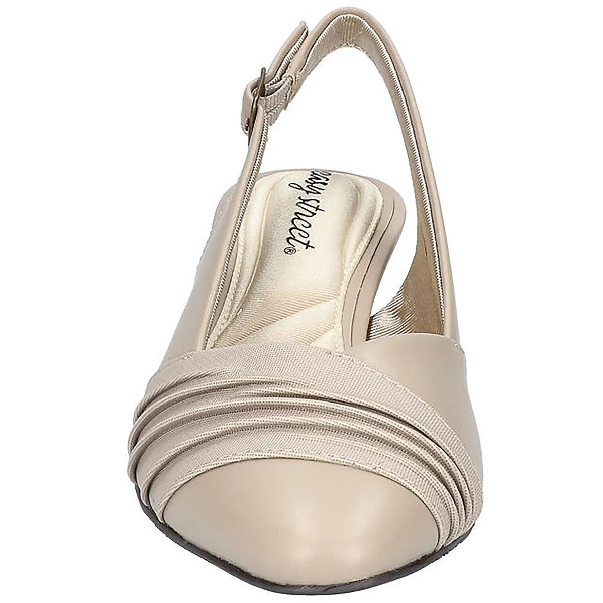 Bates Womens Faux Leather Slingback Heels