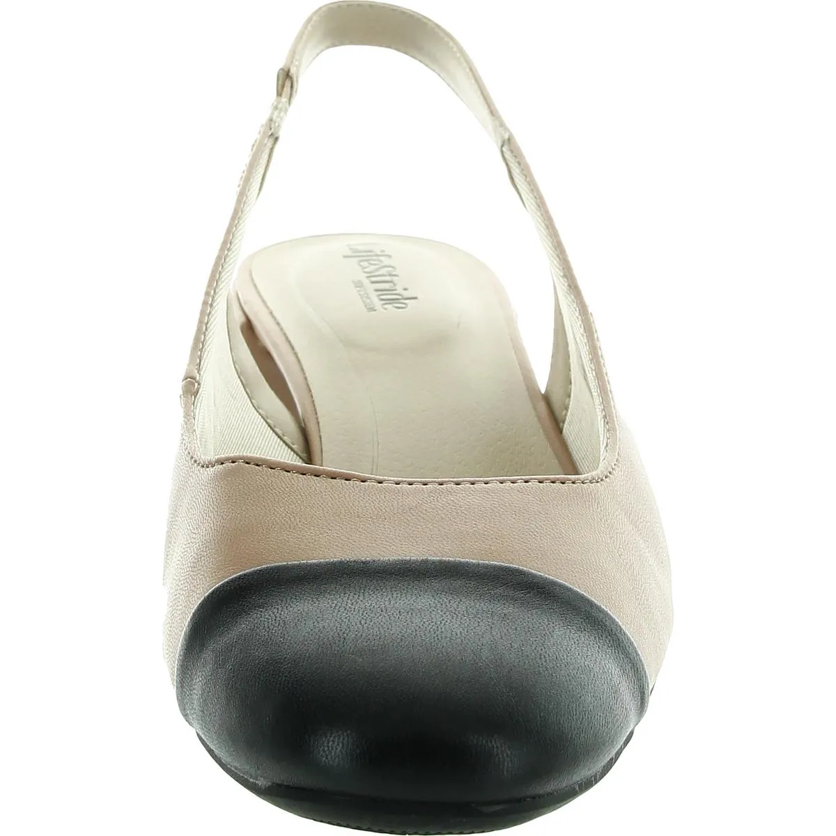Becoming Womens Toe Cap Slingback Heels