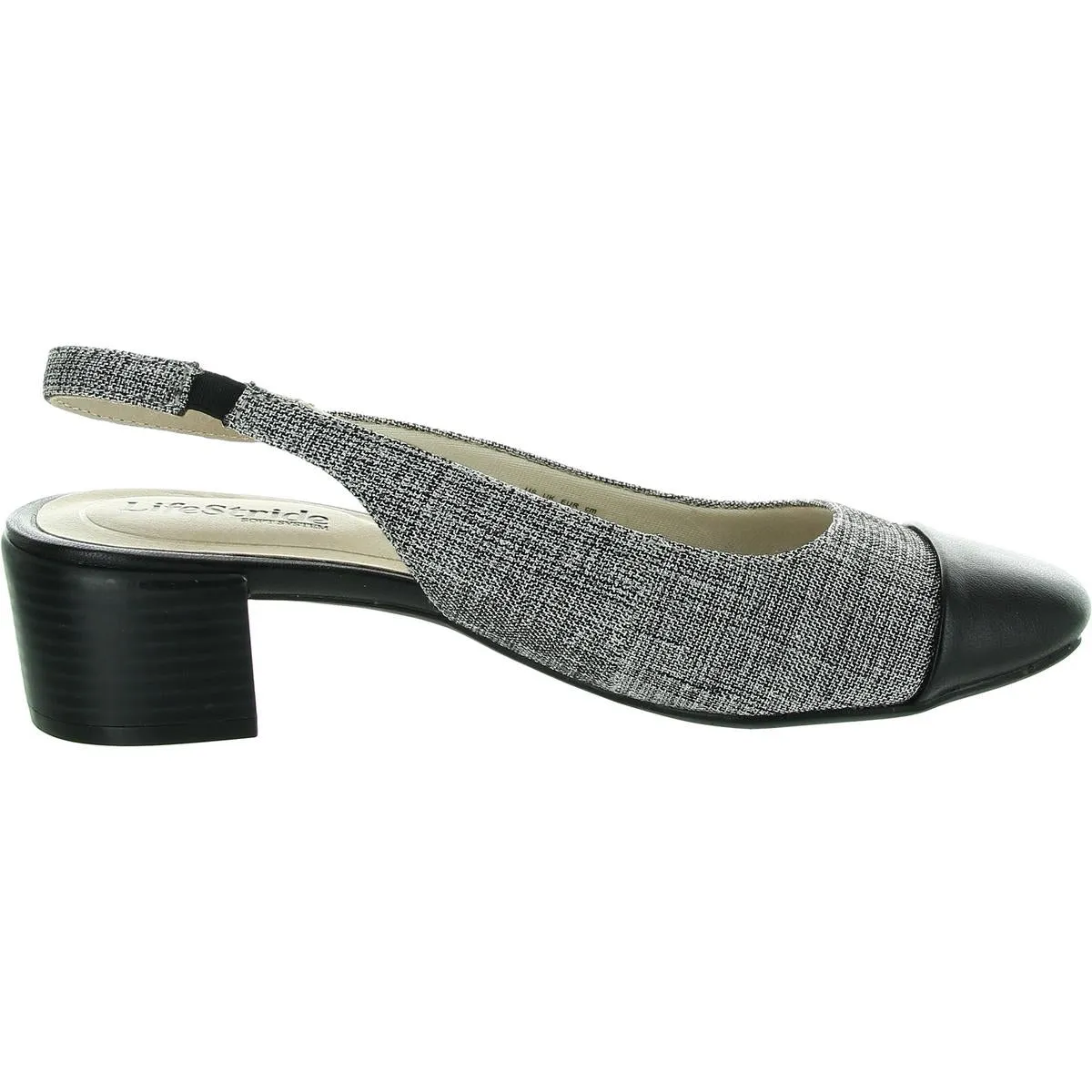Becoming Womens Toe Cap Slingback Heels