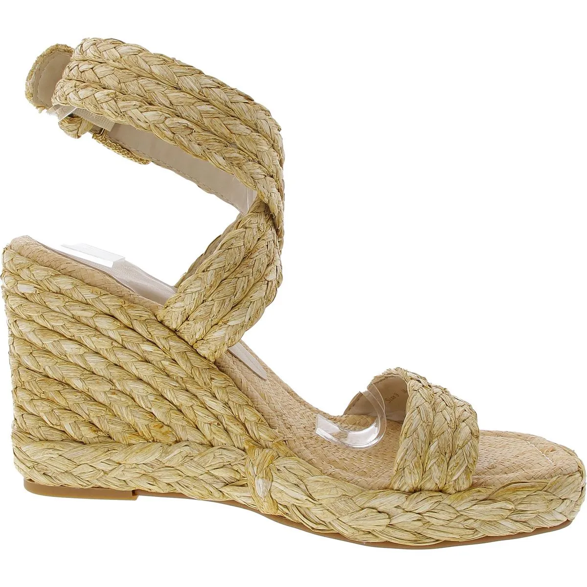 BHFO Womens Buckle Manmade Wedge Heels