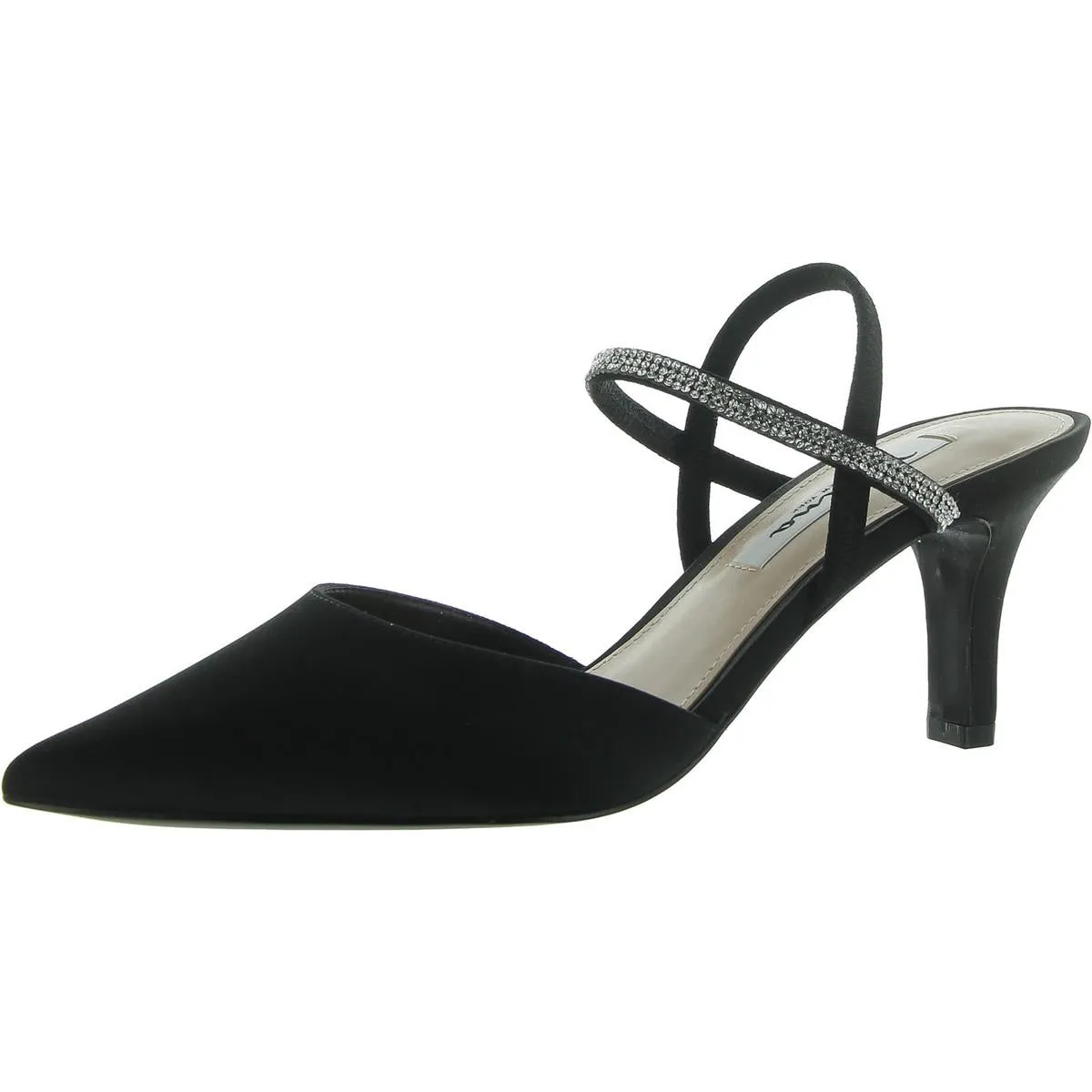 Billie Womens Leather Satin Pumps