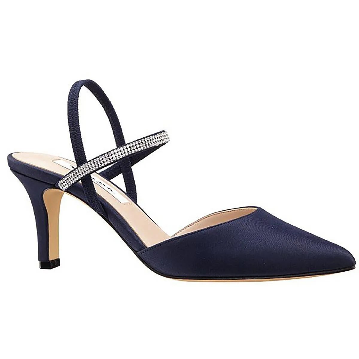 Billie Womens Leather Satin Pumps
