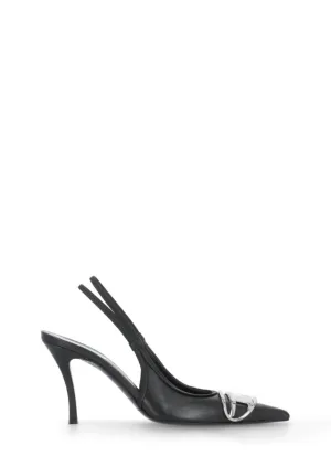 Black D-Venus Heeled Shoes