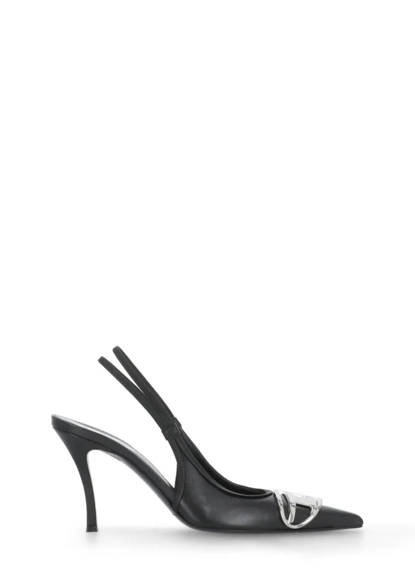 Black D-Venus Heeled Shoes