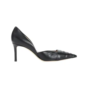Black Lamb Leather Pumps