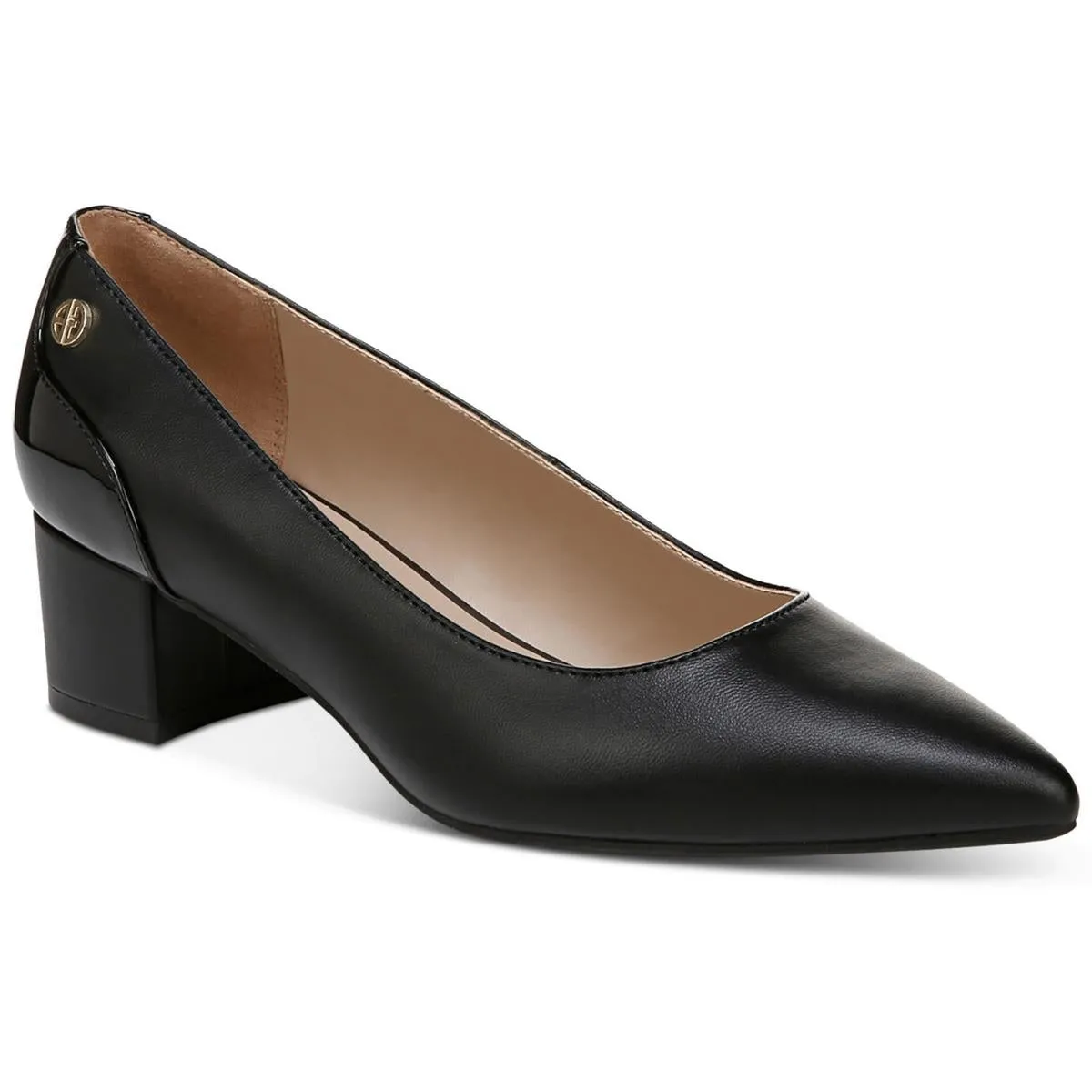 Blakelyy Womens Pointed Toe Block Heel Loafer Heels