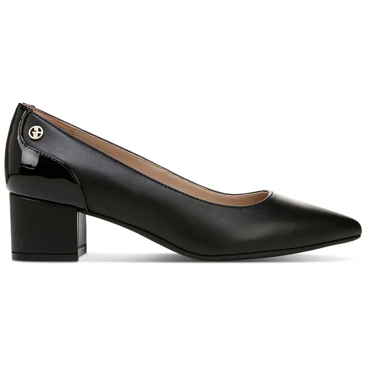 Blakelyy Womens Pointed Toe Block Heel Loafer Heels