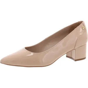 Blakelyy Womens Pointed Toe Block Heel Loafer Heels