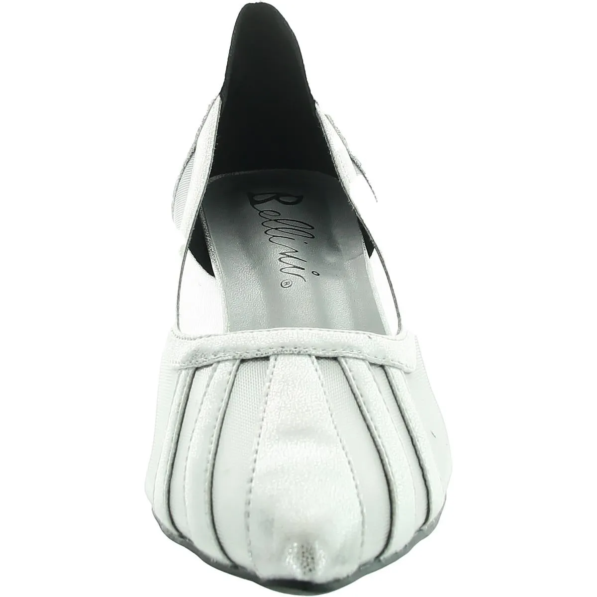 Blase Womens Faux Leather Pointed Toe Kitten Heels