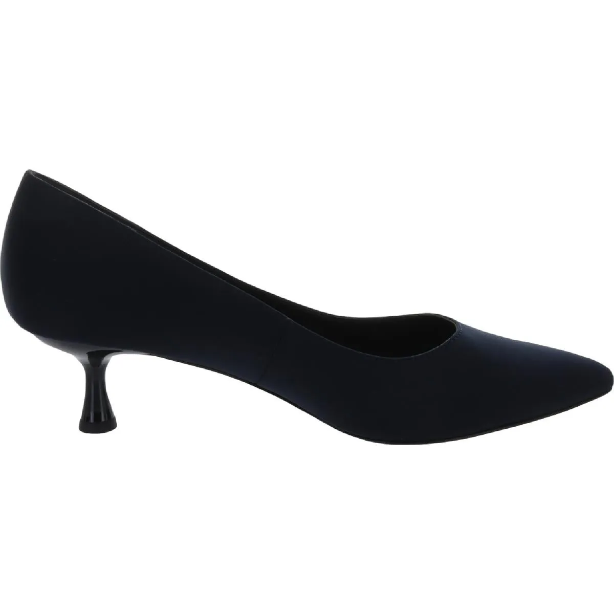 BON Womens Satin Pointed Toe Kitten Heels