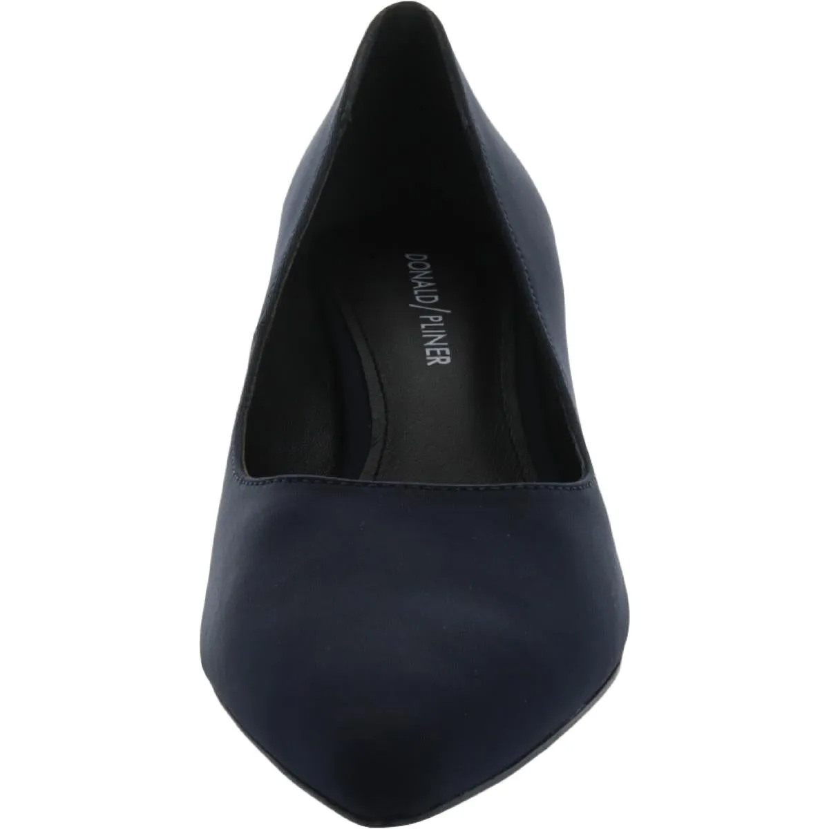 BON Womens Satin Pointed Toe Kitten Heels