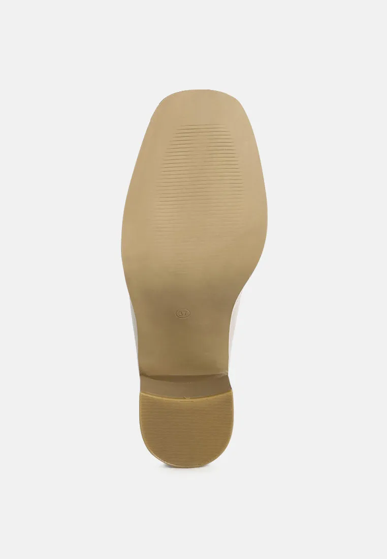 boss fav classic block heel loafers