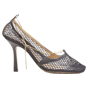 Bottega Veneta Daniel Lee net mesh chain heel