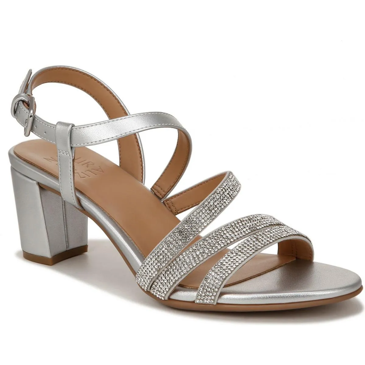 BRIDGET4 Womens Faux Leather Open Toe Block Heels