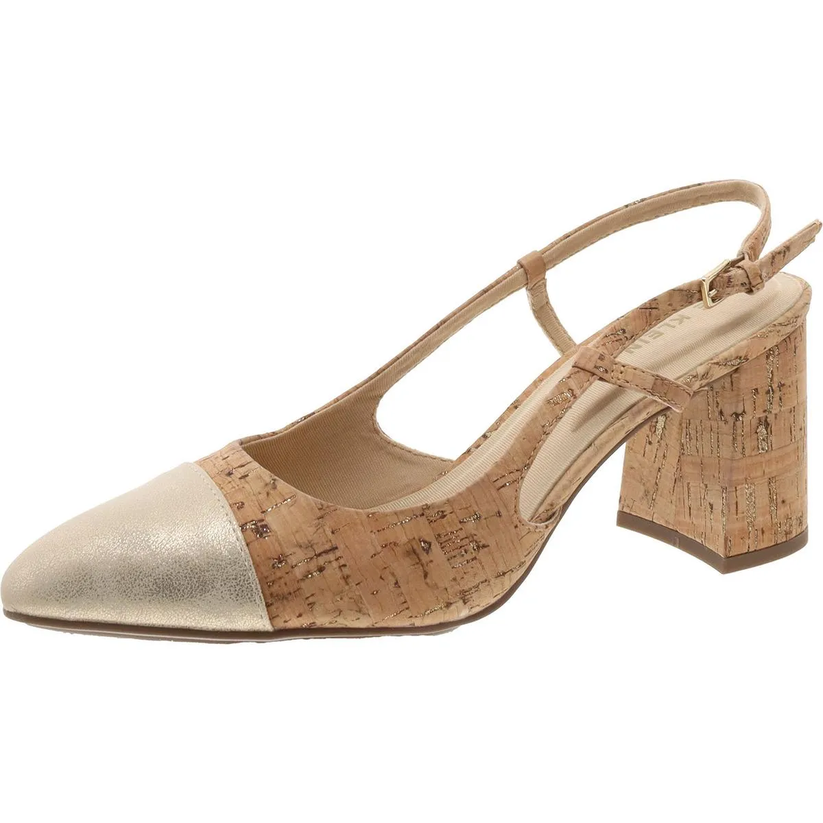 Brooklyn Womens Faux Leather Pointed Toe Slingback Heels
