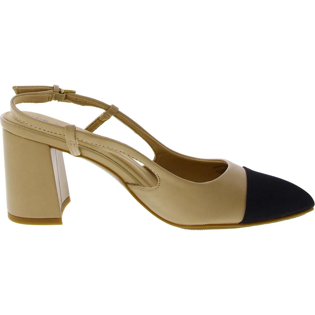 Brooklyn Womens Faux Leather Pointed Toe Slingback Heels