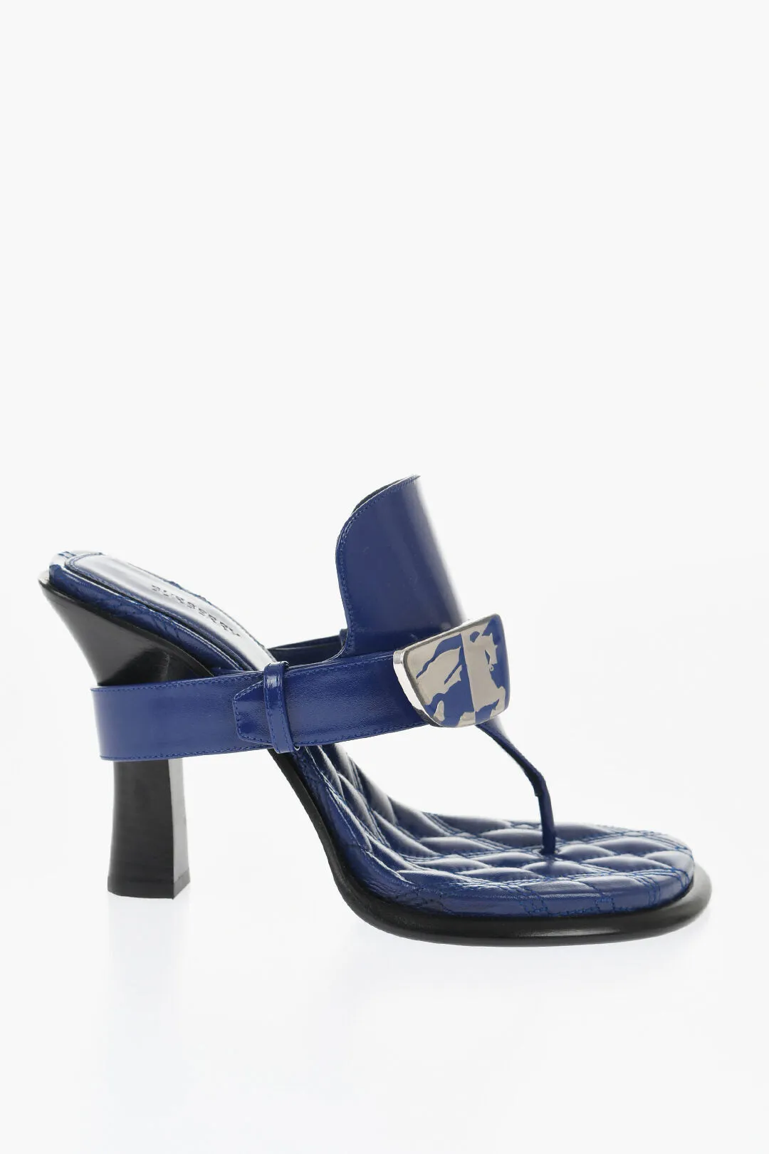 Burberry Leather Alf Bay Thong Sandals With Quilted Inner 11Cm