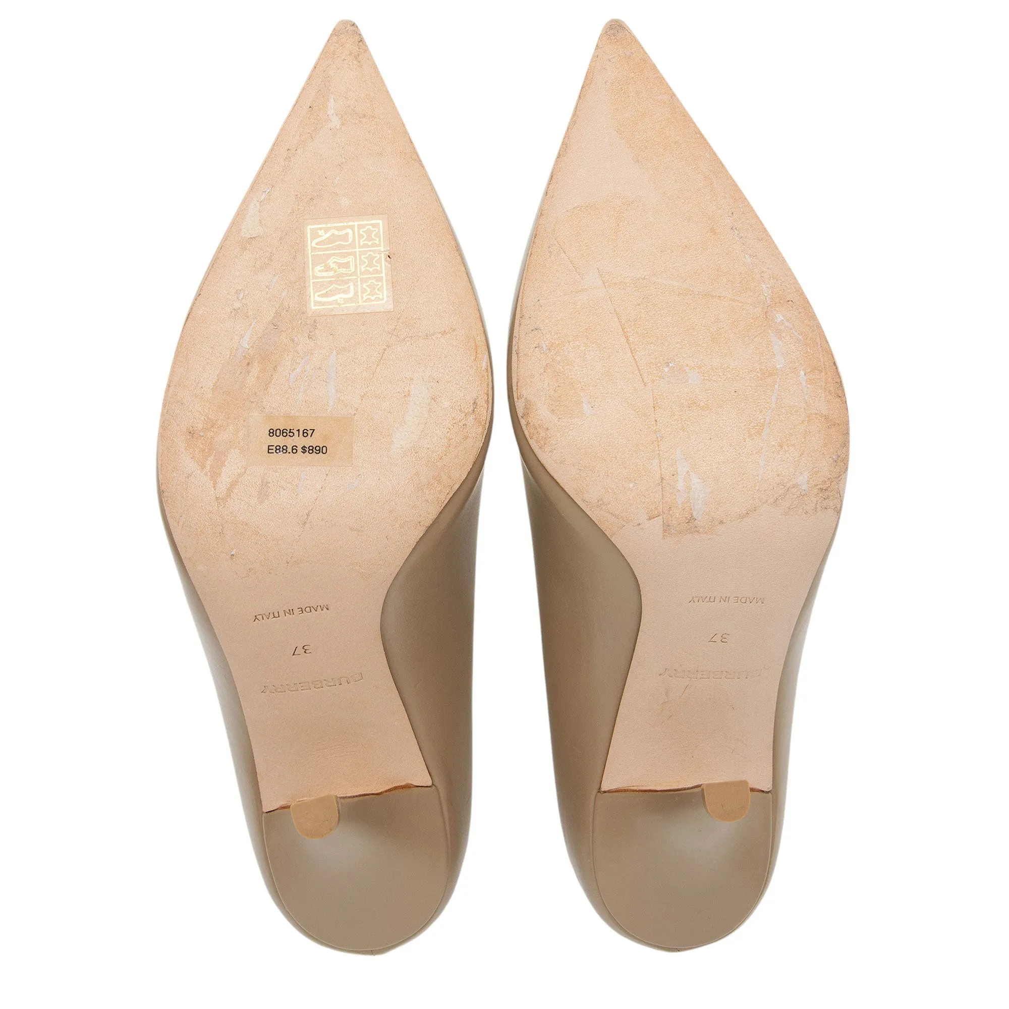 Burberry Leather TB Monogram Ezra Pumps