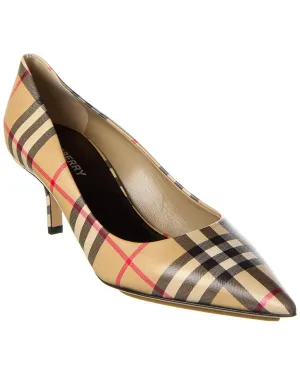 Burberry Vintage Check Leather Pump