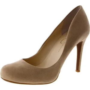 Calie Womens Solid Slip On Pumps