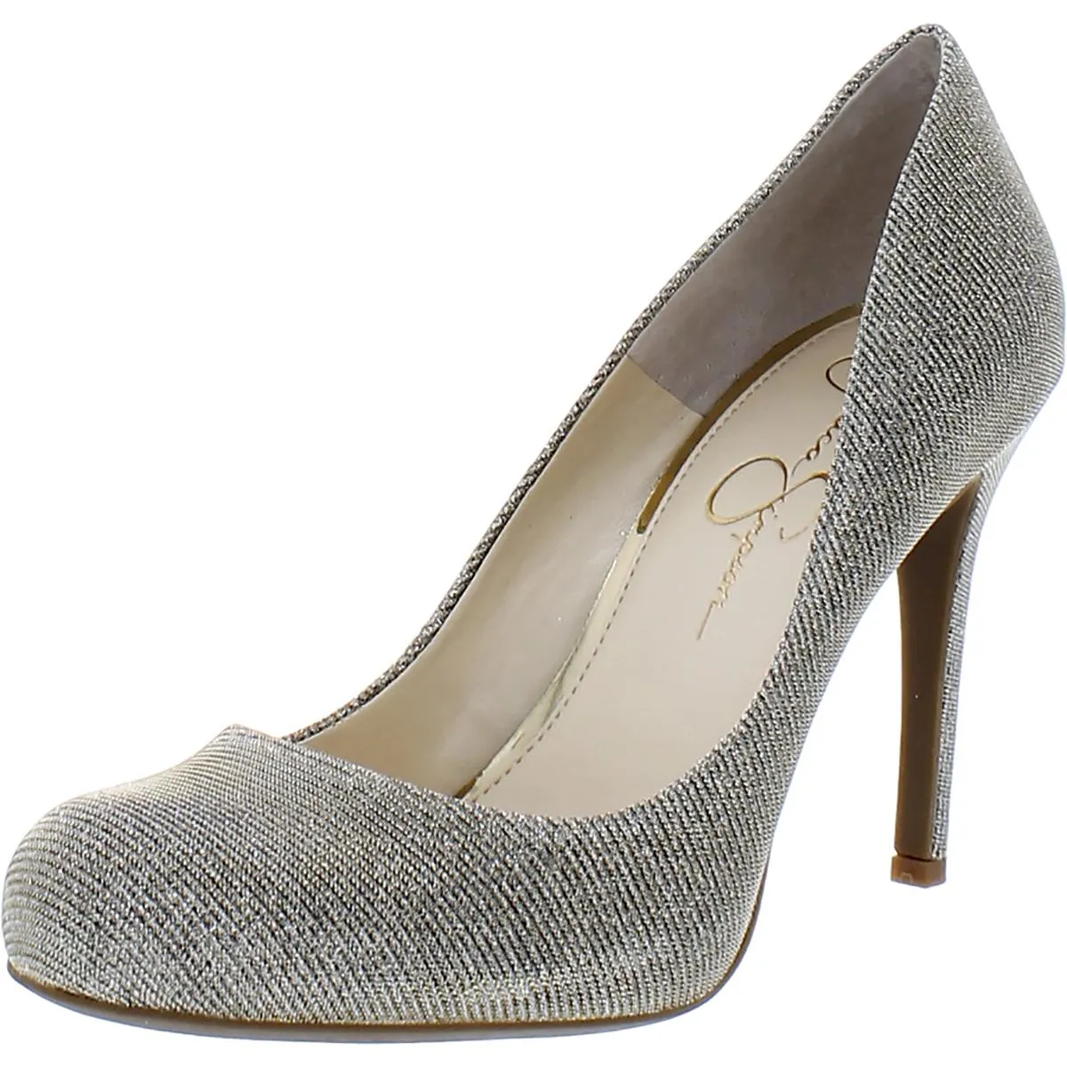Calie Womens Solid Slip On Pumps
