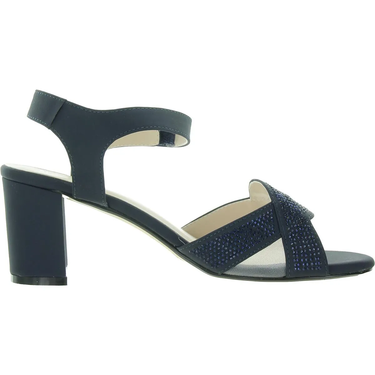 Cam Womens Embellished Man Made Block Heels