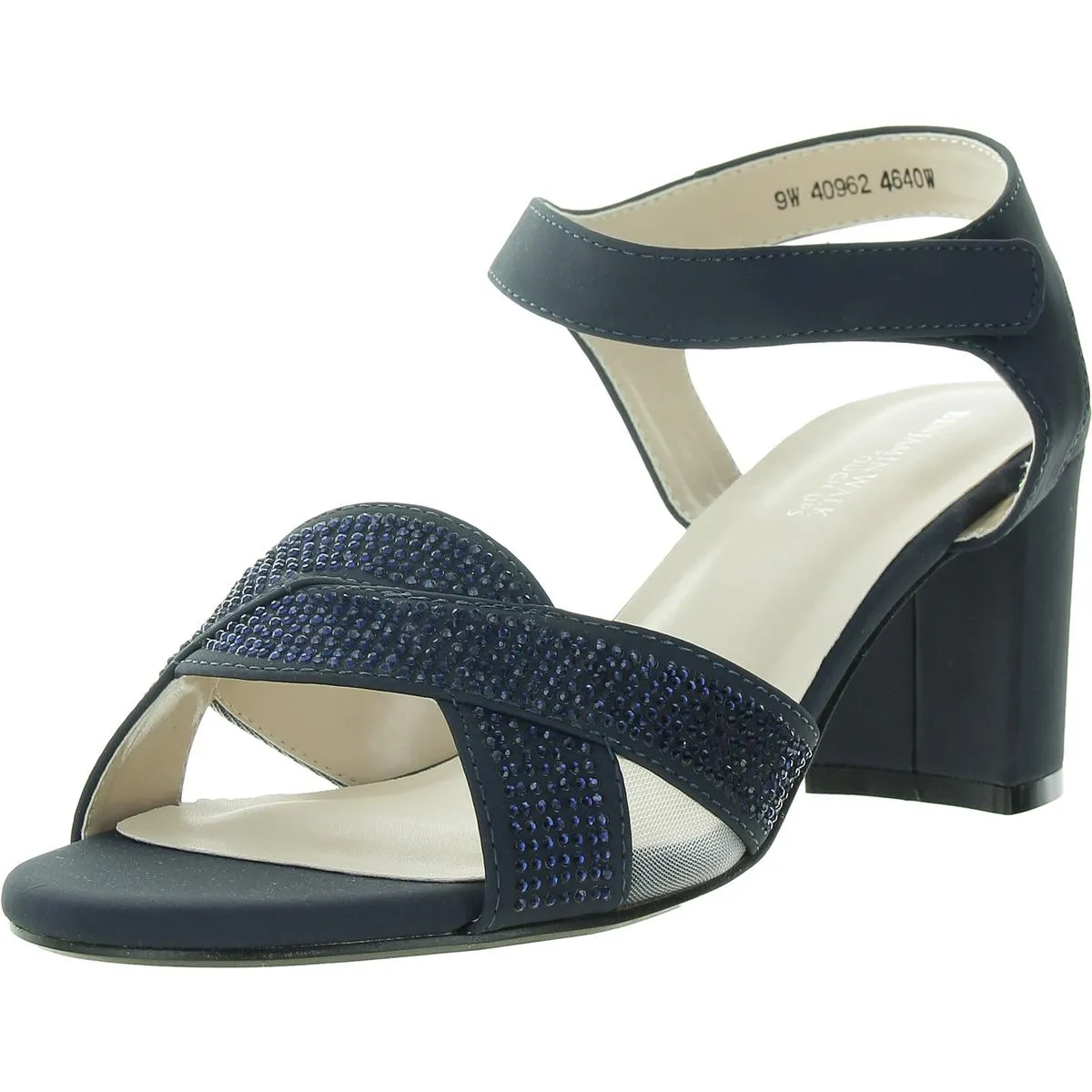 Cam Womens Embellished Man Made Block Heels